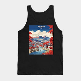 Ansan South Korea Travel Tourism Retro Vintage Tank Top